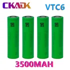 4-20 шт. 100% оригинальный VTC6 3,7 в 3500 мАч 18650 литиевый перезаряжаемый аккумулятор для фонарика, аккумуляторы для электронных сигарет + никелевые листы своими руками