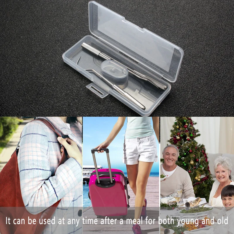 Зубочистка из нержавеющей стали 304 портативная зубочистка для дома уличная