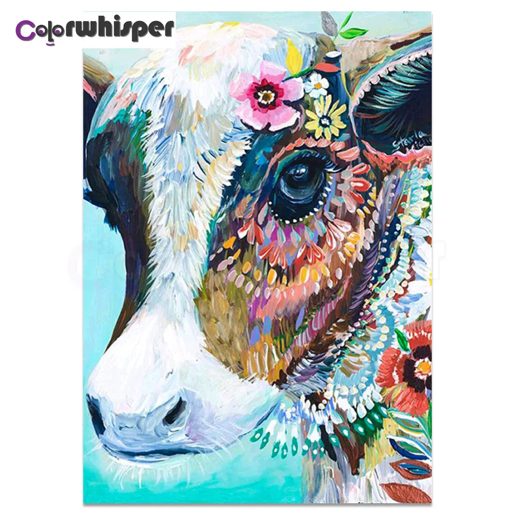 

Daimond Painting 5D Full Square/ Round Cow Flower Picture Diamond Rhinestone Embroidery Crystal Cross Stitch Mosaic Decor S703
