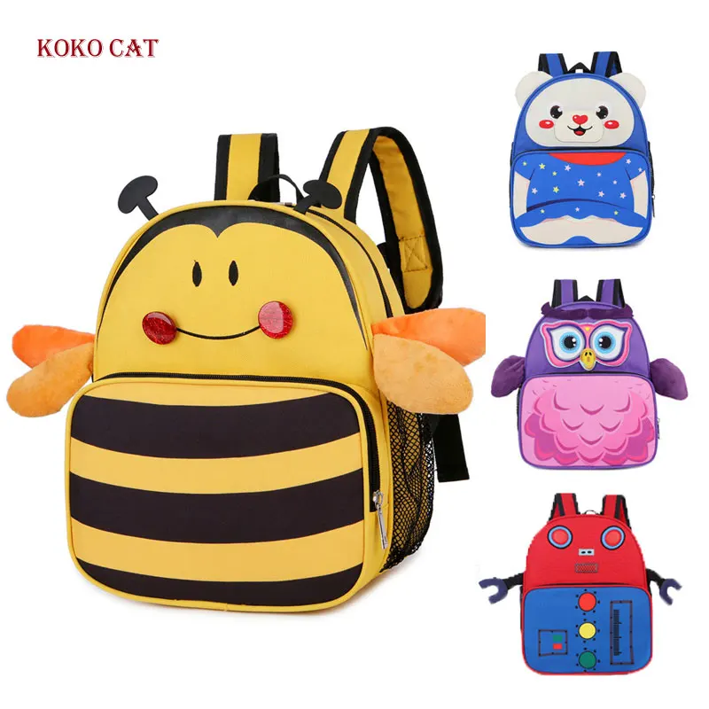 Koko Cat 3D Животные детские рюкзаки для девочек и мальчиков рюкзак малышей Детские