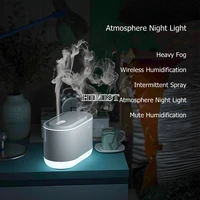 800ml dual nozzle air humidifier wireless aroma essential oil diffuser with led lamp home rechargeable ultrasonic humidificador