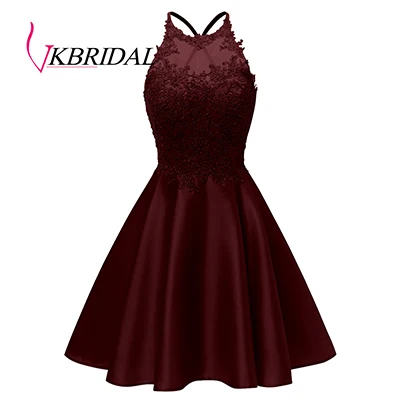 Burgundy VKbridal разноцветное переливающееся платье с блестками для выпускного вечера крест черный Выпускной Sweeth 15 Короткие платья блестящие платья для выпускного вечера - Цвет: Burgundy
