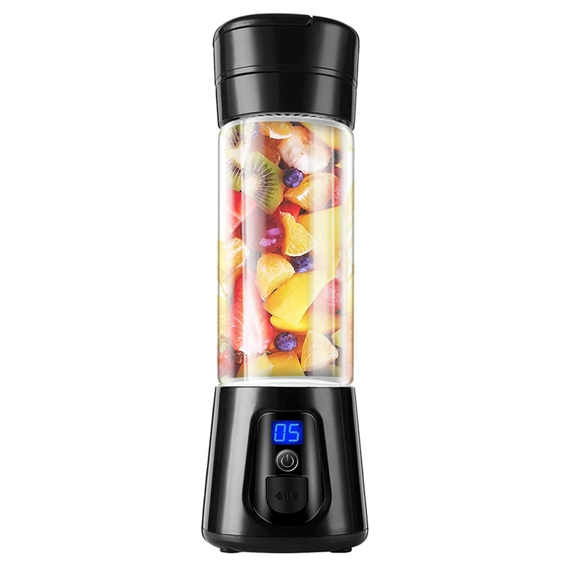 

Portable Blender, 14OZ Personal Size Mini Smoothie Blender for Juice and Shakes,Travel Blender for Office,Outdoors