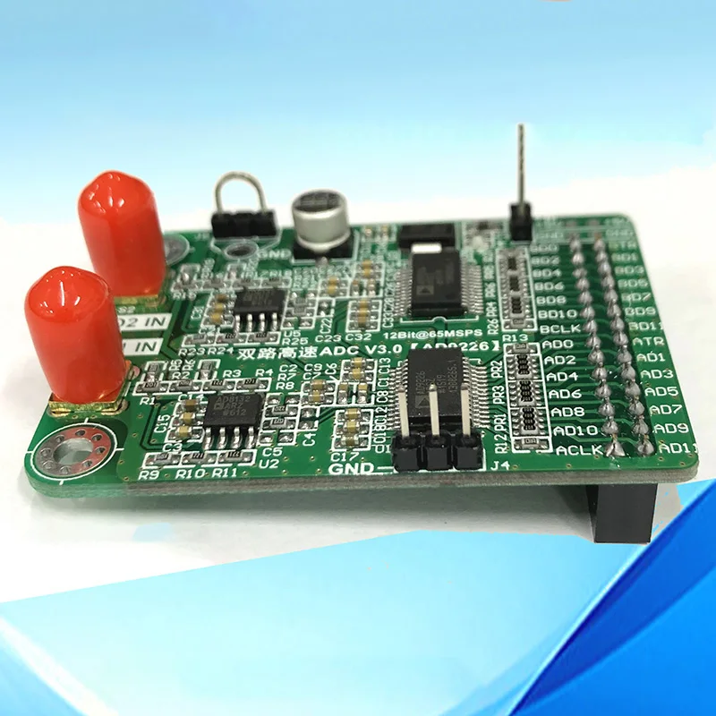 

5 шт. двухканальный высокоскоростной AD Модуль AD9226 параллельно 12 бит AD 65 м сбор данных FPGA макетная плата источник питания Pin