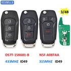 Ключ дистанционного управления автомобилем 34, 315 МГц, 433 МГц, N5F-A08TAA ID49, чип для Ford Fusion DS7T-15K601-B, Galaxy, Fiesta, S-Max, Mondeo KA