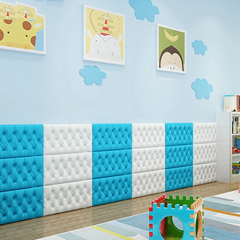 

3D stereo wall stickers self-adhesive wallpaper bedroom bedside decorative foam anti-collision background soft wall stickers