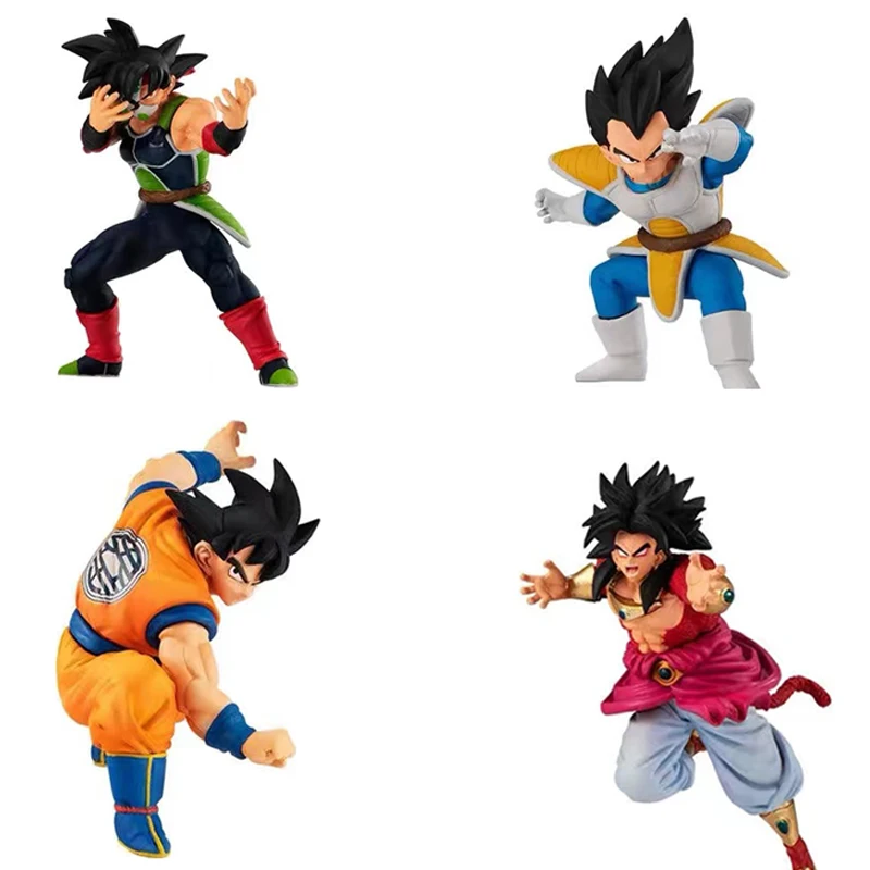 4 шт. BANDAI оригинальный аниме Dragon Ball Z VS16 Super Saiya Вегета Burdock Broli Son Goku ПВХ экшн модель