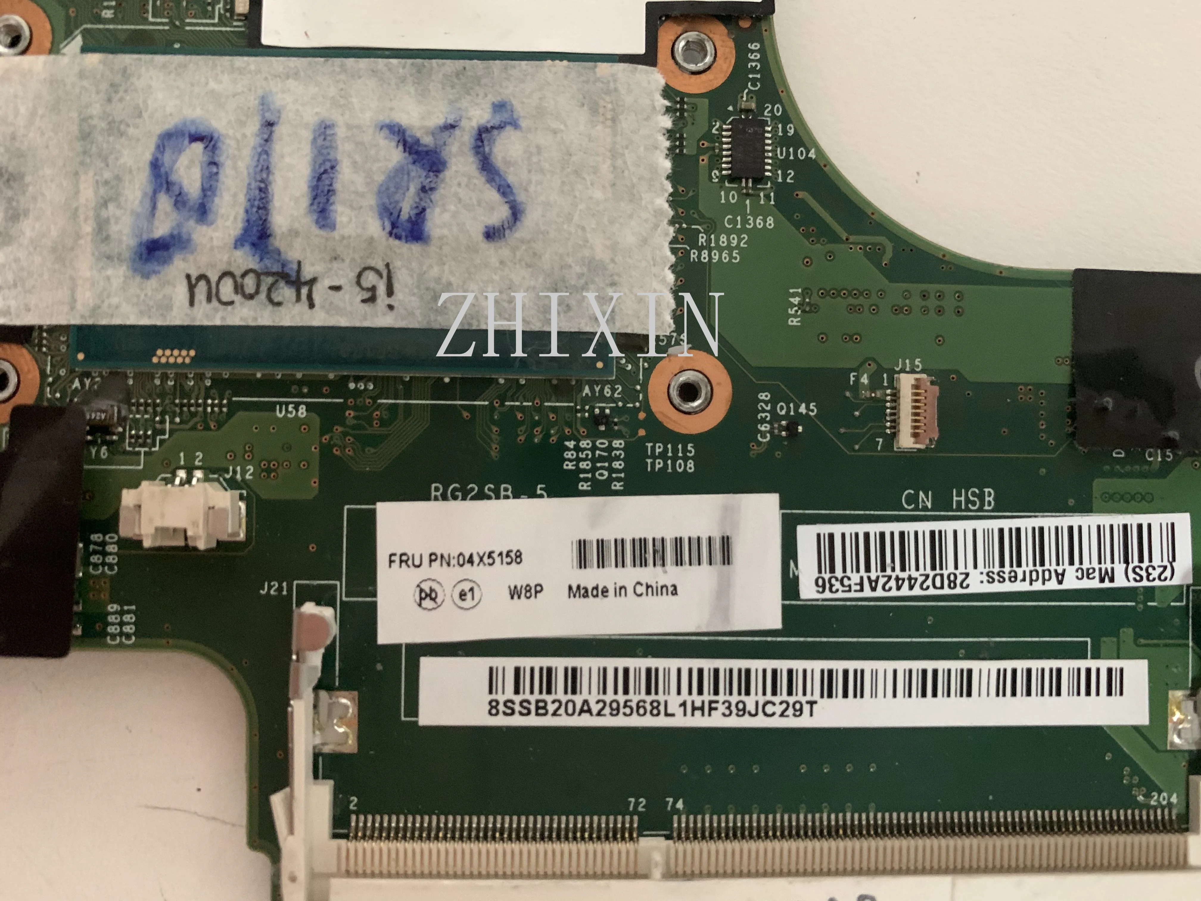 CSRZSZ для Lenovo ThinkPad X240 Laotop материнская плата с i5-4200U CPU VIUX1 NM-A091 04X5158 Полная проверка -