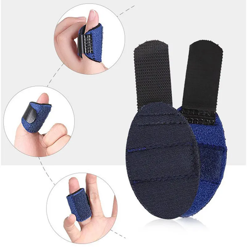 

1Pc Pain Relief Finger Splint Fracture Protection Brace Corrector Support With Adjustable Tape Bandage