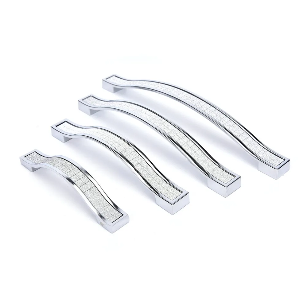 

1PC Zinc alloy Drawer Handle Hole Stainless Steel Boss Bar Cupboard Kitchen Cabinet Door Knob Pull 4 Sizes High Quality New