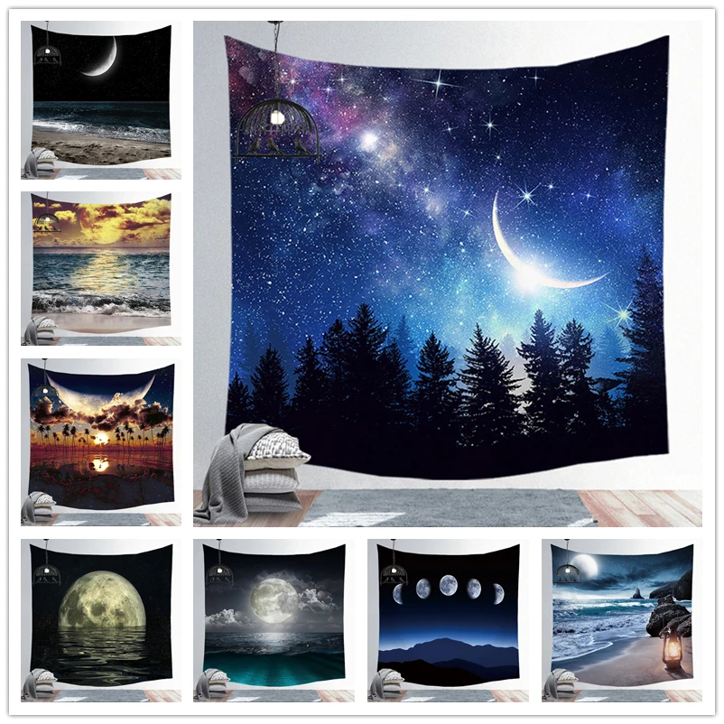 

Fuwatacchi Forest Print Wall Hippie Tapestry Polyester Fabric Home Decor Wall Rug Carpets Hanging Big Couch Blanket