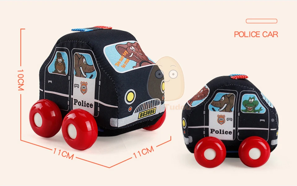 Baby Cloth Pull Back Car Hanging Toys For Baby Rattles Random Newborn Learn Walk Kids Handbell Gift Boy Toy Vehicles