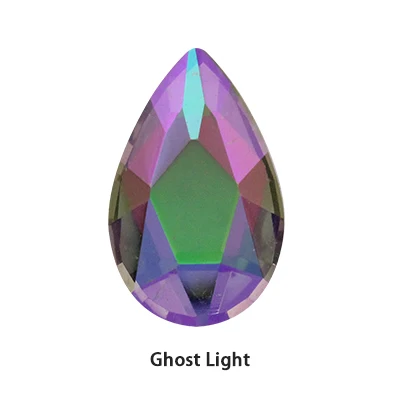Ghost Light 36 шт цветные Стразы для ногтей с плоской задней поверхностью, украшения для ногтей, Хрустальные стеклянные камни для маникюра, 3D блестящие стразы, драгоценные камни, сделай сам, плач - Цвет: Ghost Light