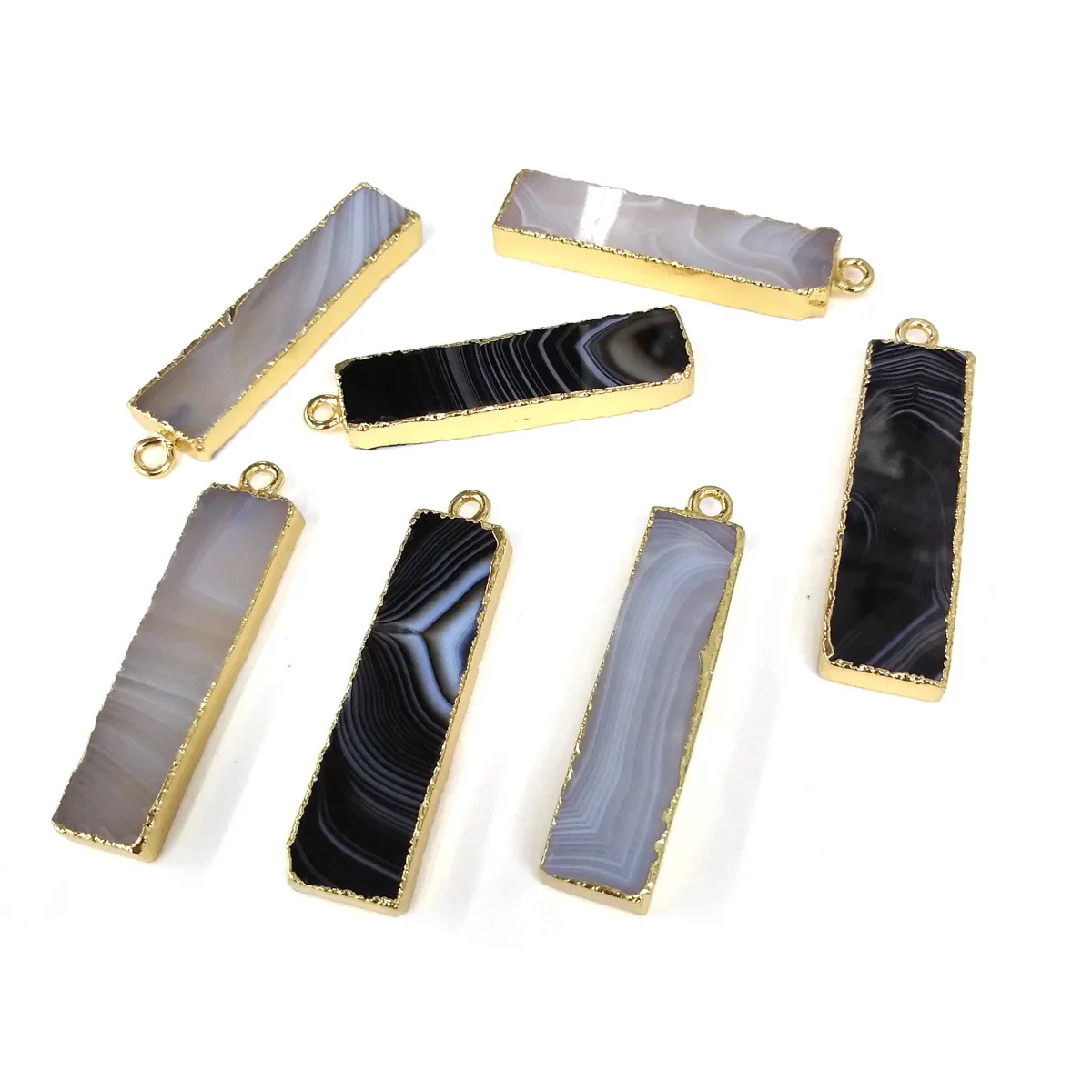 Оптовая продажа 2 цвета натуральный камень агаты кулон для ювелирных изделий