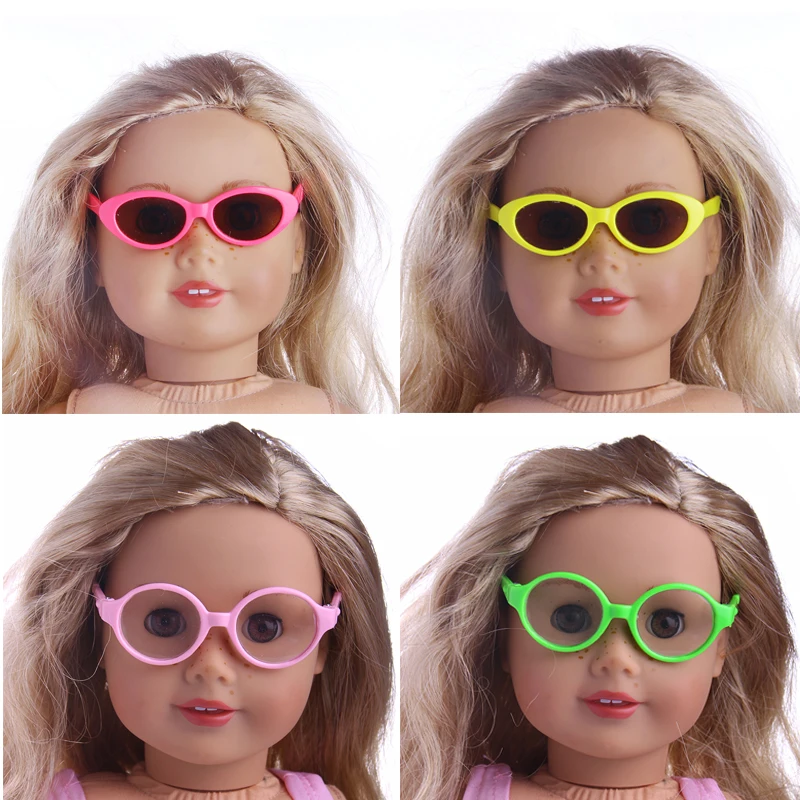 Promotion! Sunglasses Fit 18 Inch American &amp43 CM Baby Doll Clothes Accessories Girl's Toys Our Generation Birthday Gift | Игрушки и