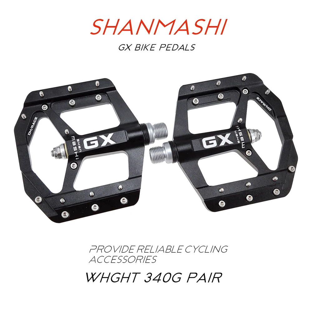 

SHANMASHI Flat Foot Pedal 3 Bearings Bicycle Pedals Ultralight Anti-slip Road MTB Bike treadle Cycling Sealed Bearing Bike Parts