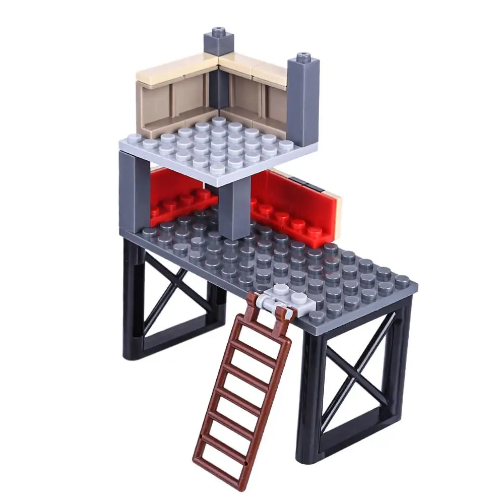 Lego без мини фигурок Аксессуары для оружия военные строительные блоки Сигнальная