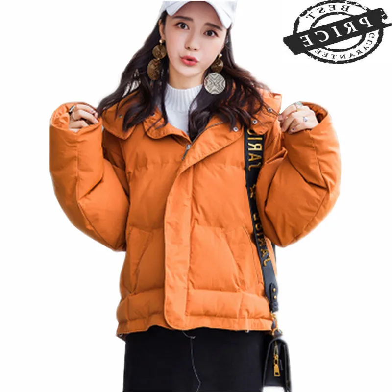 

Parkas 2021 Winter Jacket Women Ladies Down Cotton Coats Loose Style Hooded Coat Female Clothes Jaqueta Feminina LWL61a