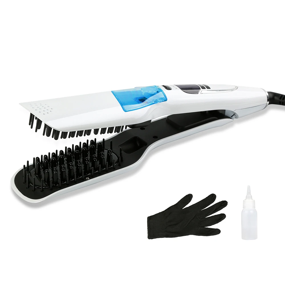

RESUXI Professional Steam Hair straightener Salon Wet Dry Fast Ionic Steampod Flat Iron Hair straightener Curling iron Hair iron