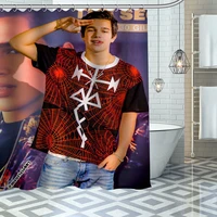 austin mahone shower curtains waterproof fabric cloth bathroom decoration supply washable bath room curtain douche with 12 hooks