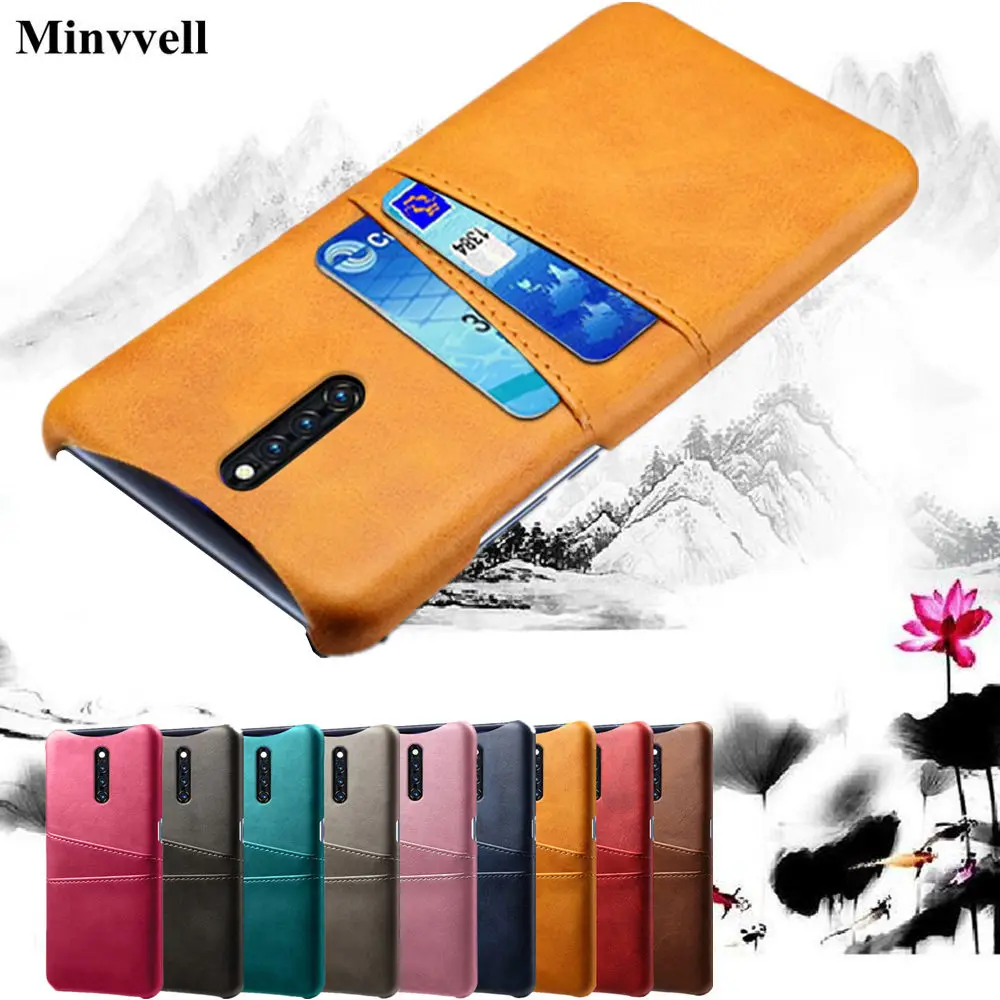 

Leather Card Holder Phone Cases For Vivo X27 Pro X20 Plus X7 X23 X Play 5 V15 V11 Pro Y95 Y93 Y91 Nex a s 3 Z5X S1 Cover Fundas