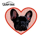 JumpTime 13x10,8 см для I Love My French Black French Bulldog, Водонепроницаемая Автомобильная наклейка, наклейка с окклюзией и царапинами, виниловый Декор