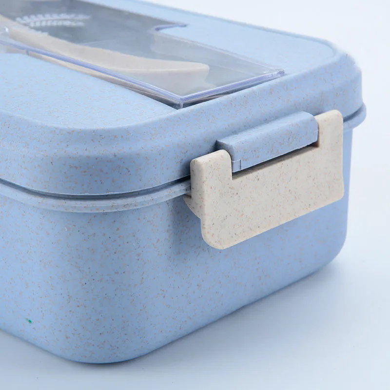 Контейнер для ланча, 3 отделения, Microwavable BPA, горячая еда, оснастки Bento для детей/мальчиков/девочек с столовыми приборами