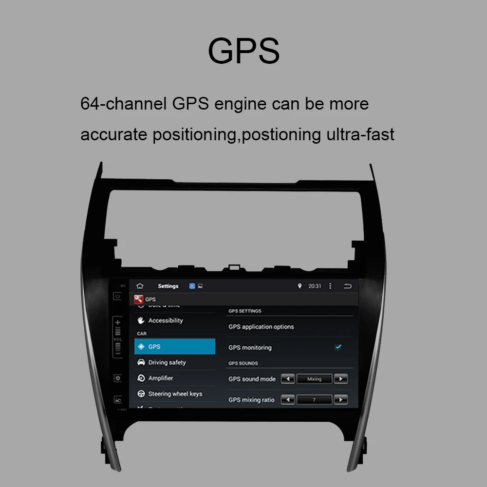 Android HD экран 4 Гб + 32 ГБ Автомобильный GPS радио головное устройство для Toyota Camry