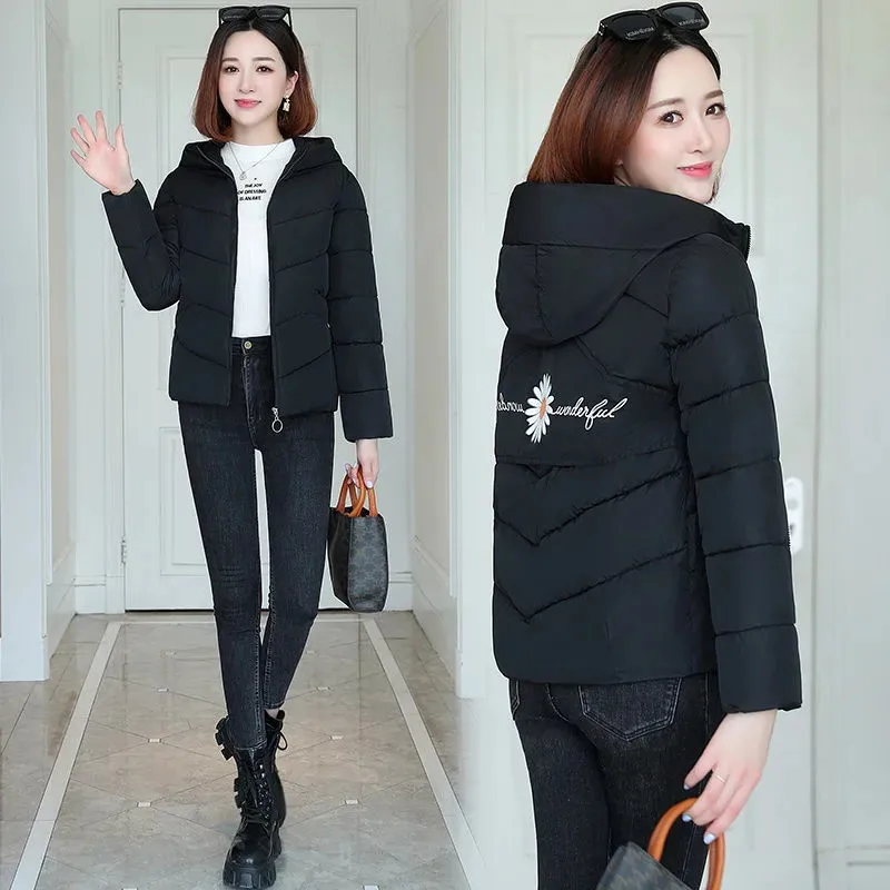 Winter Coat 2021 New Women's Jacket Hooded Jacket Female Down Cotton Jacket Thick Warm Parker Short Coat Loose Casual Jacket