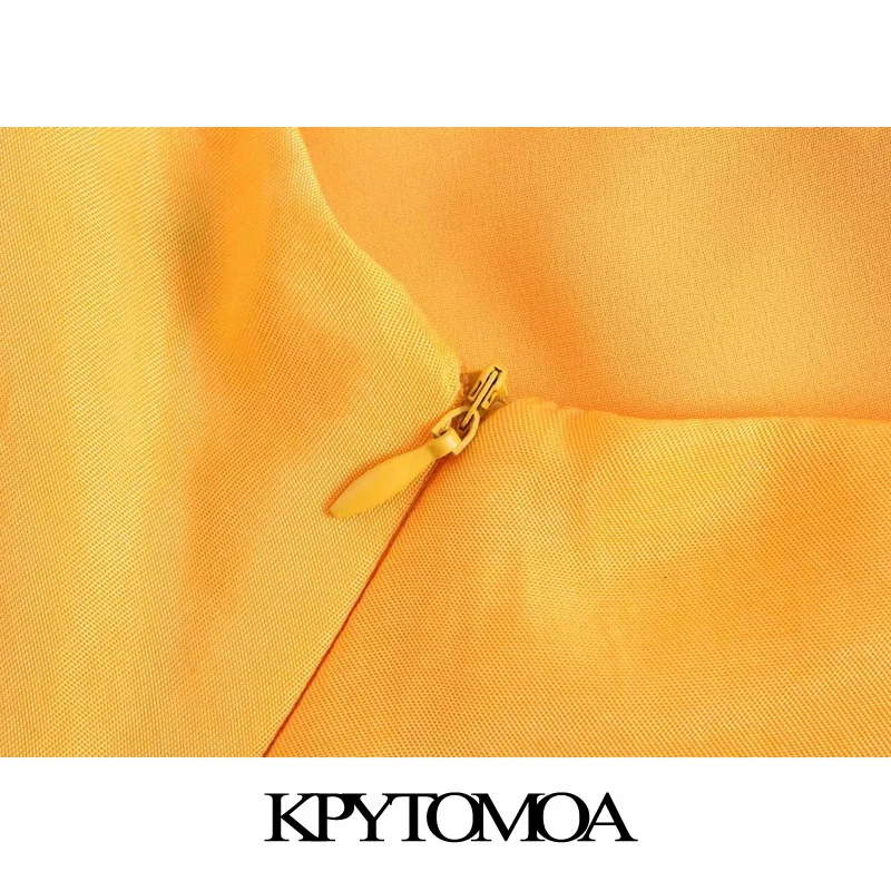 KPYTOMOA женское 2021 модное с привязанными комбинированными мягкими на ощупь миди