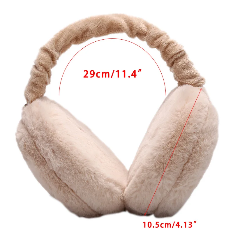 Модные милые наушники для женщин имитация кроличьего меха зимние теплые женские