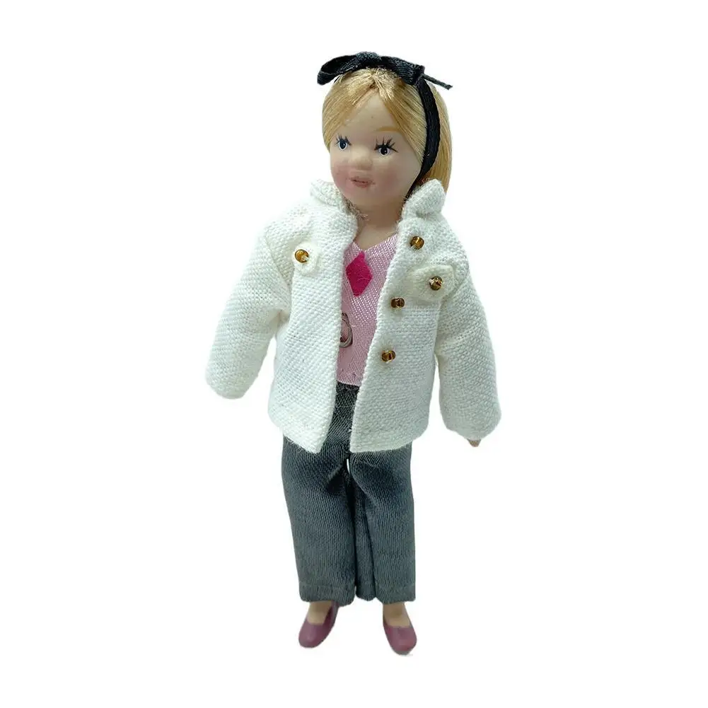 

1:12 Mini Cute Doll Simulation White Clothes Toy Fashion Style DIY Dress Up Girl Toy Best Birthday Gift