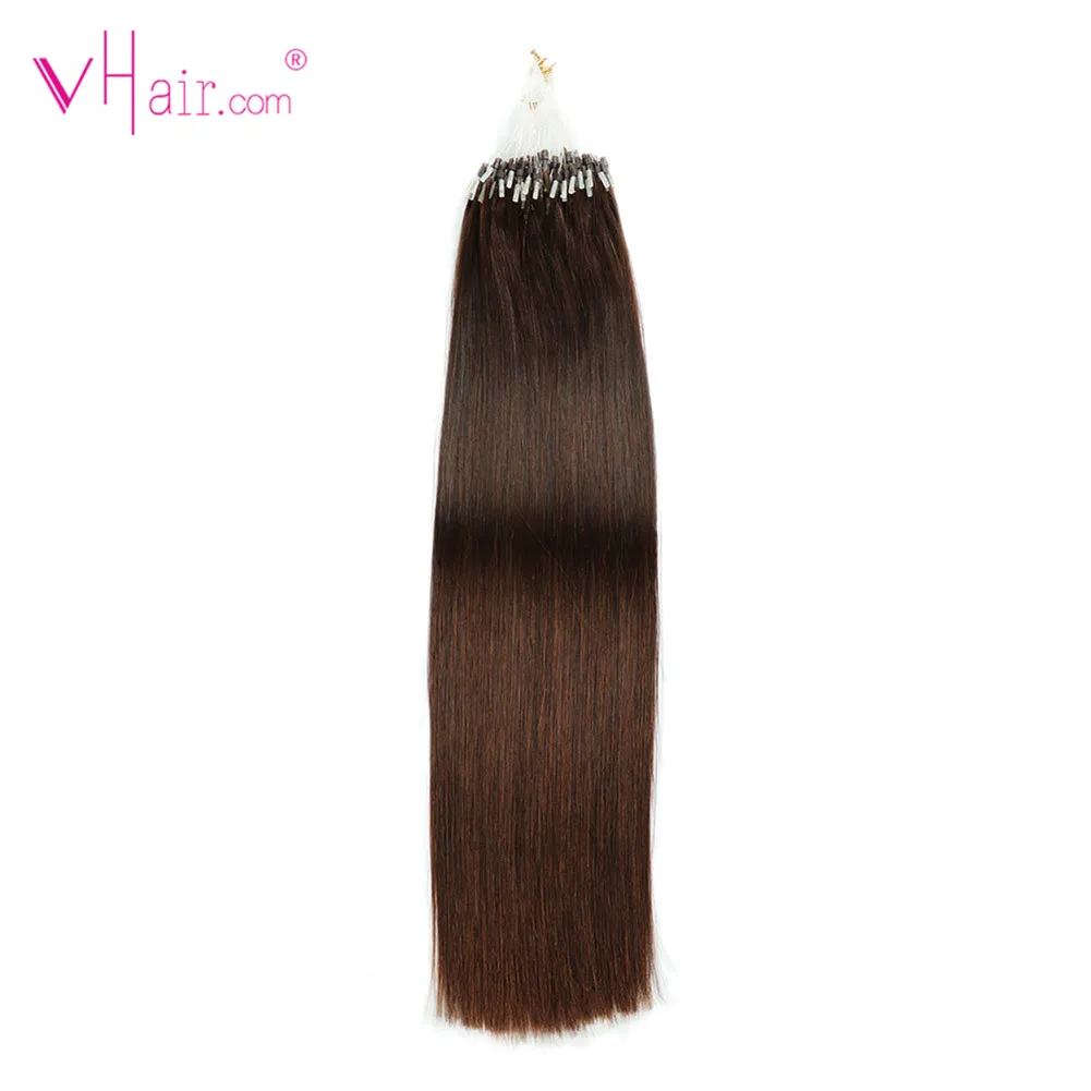 VHair волосы для наращивания на микро кольцах 16 дюймов 1 г/локон 100 г/упак.