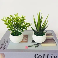 new artificial potted plant bonsai green small tree plants fake flowers potted ornaments for home garden decor party hotel decor