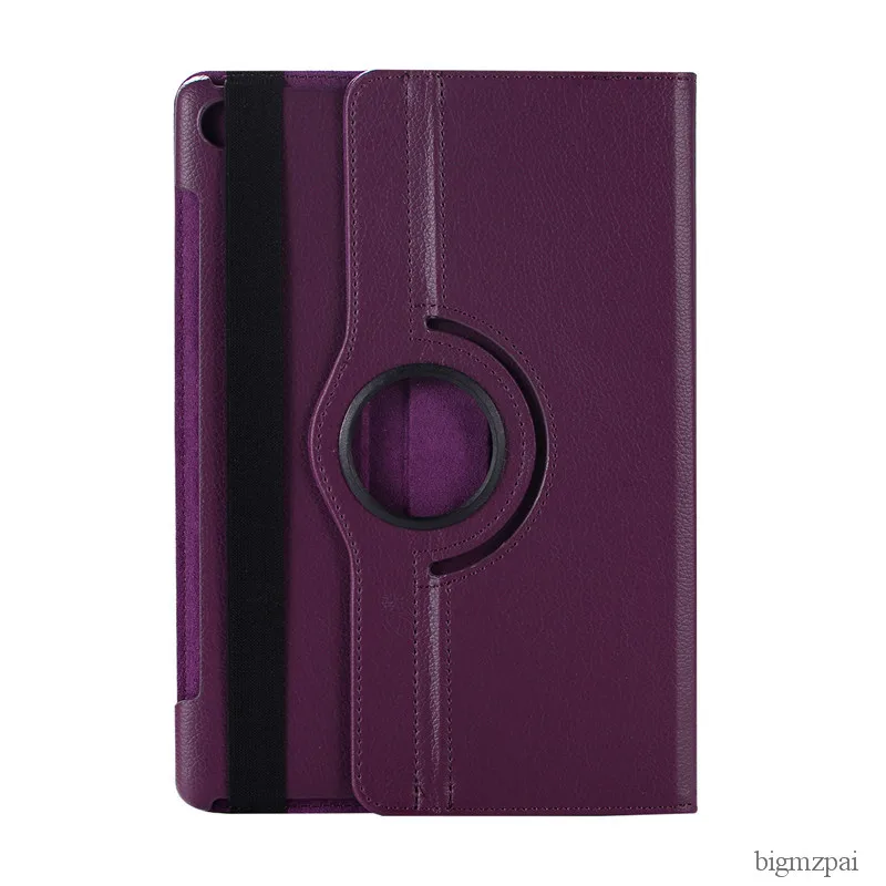 purple Вращающийся на 360 градусов чехол для планшетов huawei MediaPad M5 10," с откидной крышкой и подставкой из искусственной кожи, чехол для huawei M5 10,8" - Цвет: purple