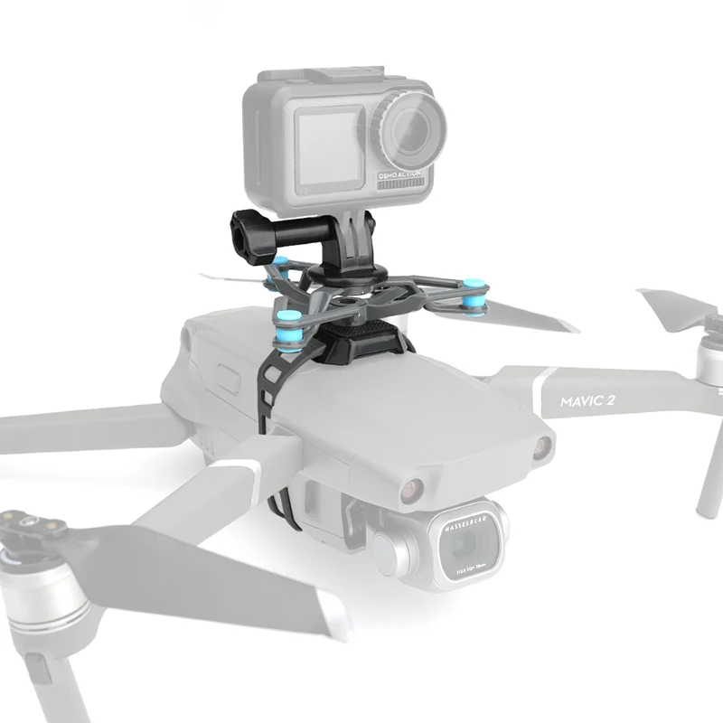 para Goproosmo Acrtion Suporte com Absorção de Choque Placa de Amortecimento para Dji Câmera Estender Mavic – 2 Drone ar 2s