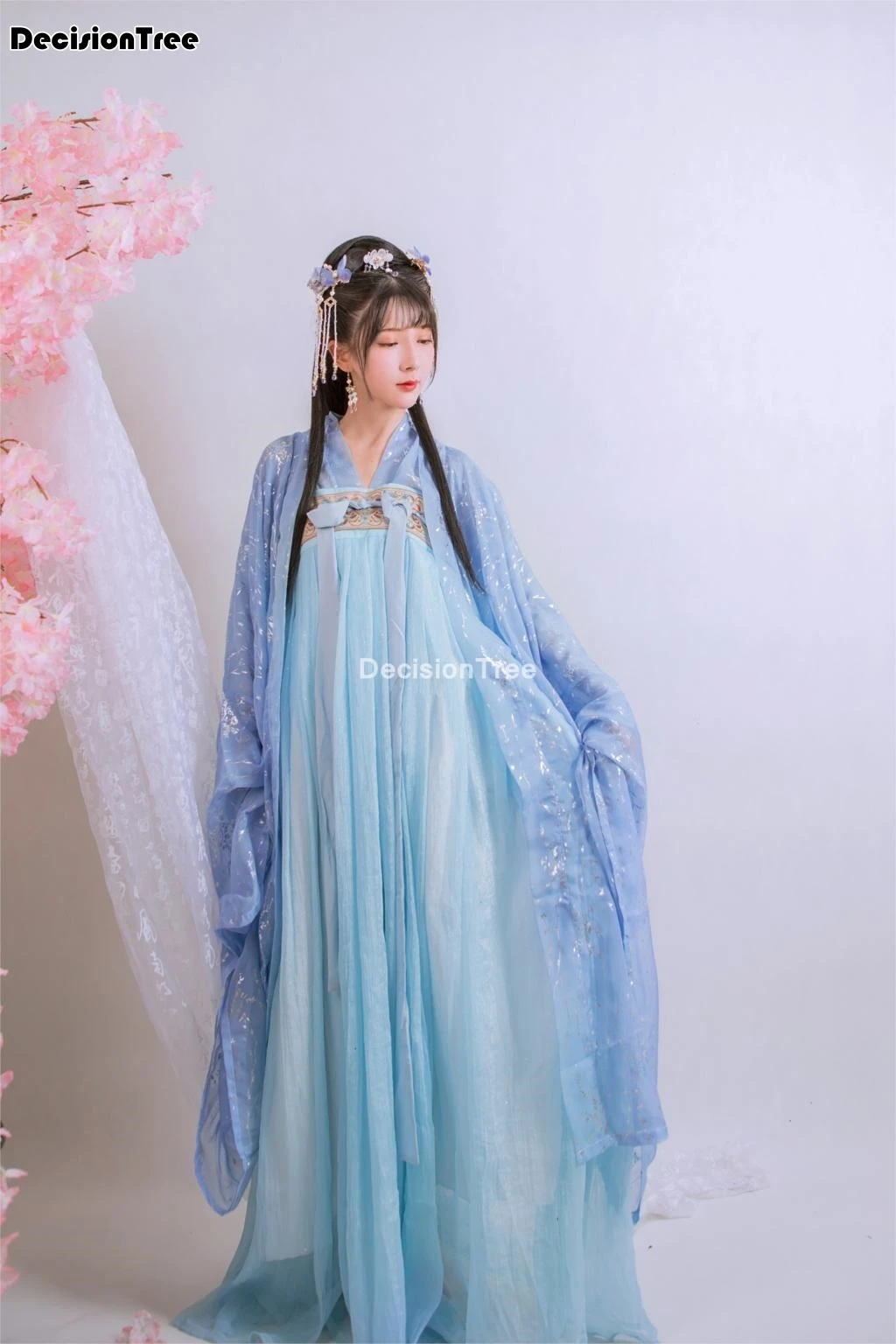 

2021 традиционные женские танцевальные костюмы hanfu с вышивкой, платье фольклорной феи, одежда для восточных представлений, праздничный костю...