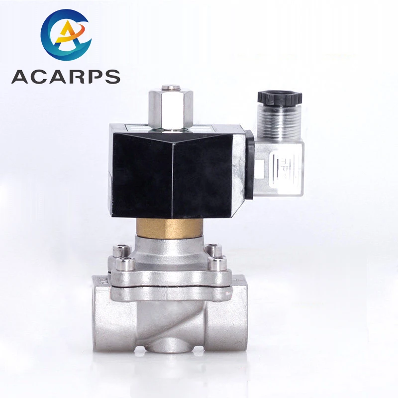 Водонепроницаемый электромагнитный клапан нормально открытый из нержавеющей