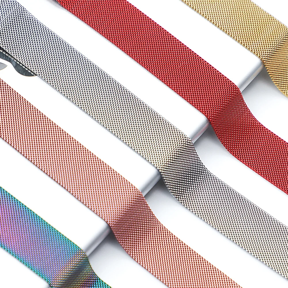 Миланская петля браслет из нержавеющей стали спортивный ремешок для Apple Watch5 4 3 2 1