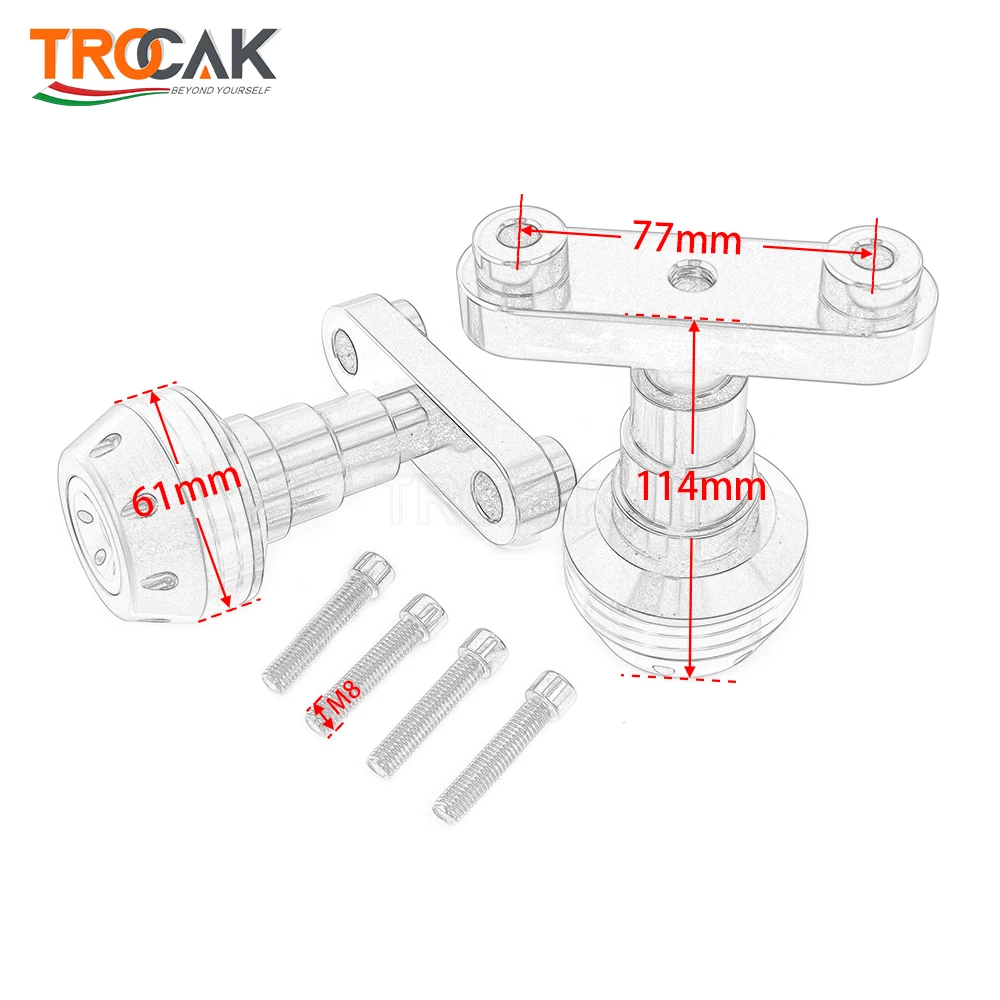 

For KTM DUKE125 DUKE200 DUKE390 DUKE 250 200 390 Motorcycle Falling Protection Frame Slider Fairing Guard Crash Pad Protector
