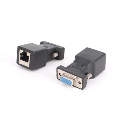 Переходник с RJ45 на 15 Pin VGA мама f Расширенный сетевой кабель CAT5 CAT6 | Электроника