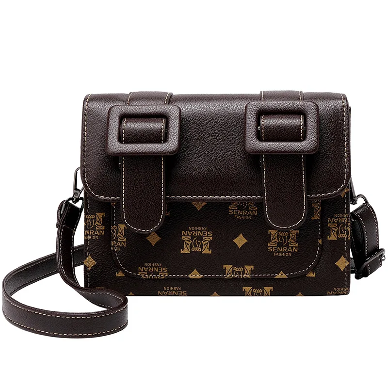 

Classic square cross bag 2022 spring new PU leather women's designer handbag luxury brand Shoulder Messenger Bag