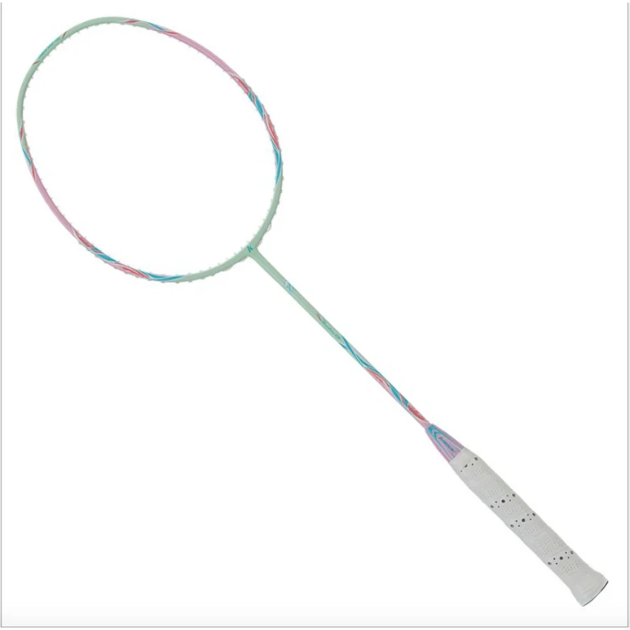 Badminton racket blue and white porcelain flower language Q5 ultra-light and high-elastic full carbon 4U racket