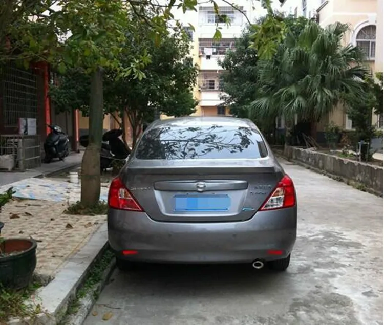 Спойлер для Versa 2011-2015 Nissan Sunny Sedan спойлер DFYK из АБС-пластика цвет заднего крыла