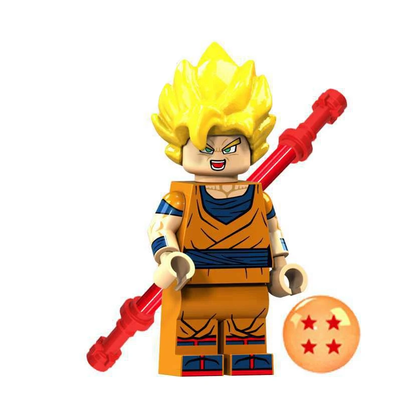 XP024 Dragon Ball Z Супер Saiyans Goku Vegeta Krillin trunks Cell Broly Аниме фигурки строительные блоки подарки для детей игрушки - Цвет: XP024