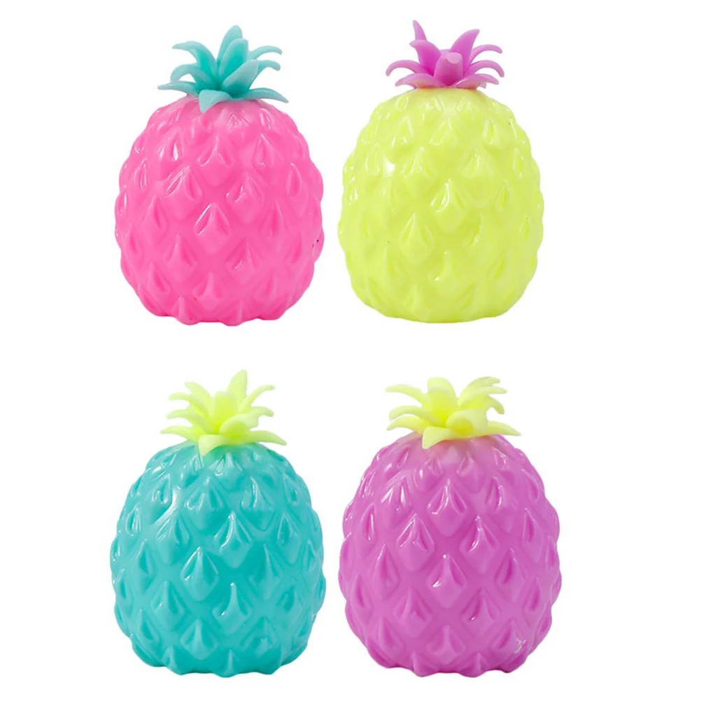 

4pcs Pineapple Stress Relief Toys Stretchy Stress Reliever Toys (Random Color)