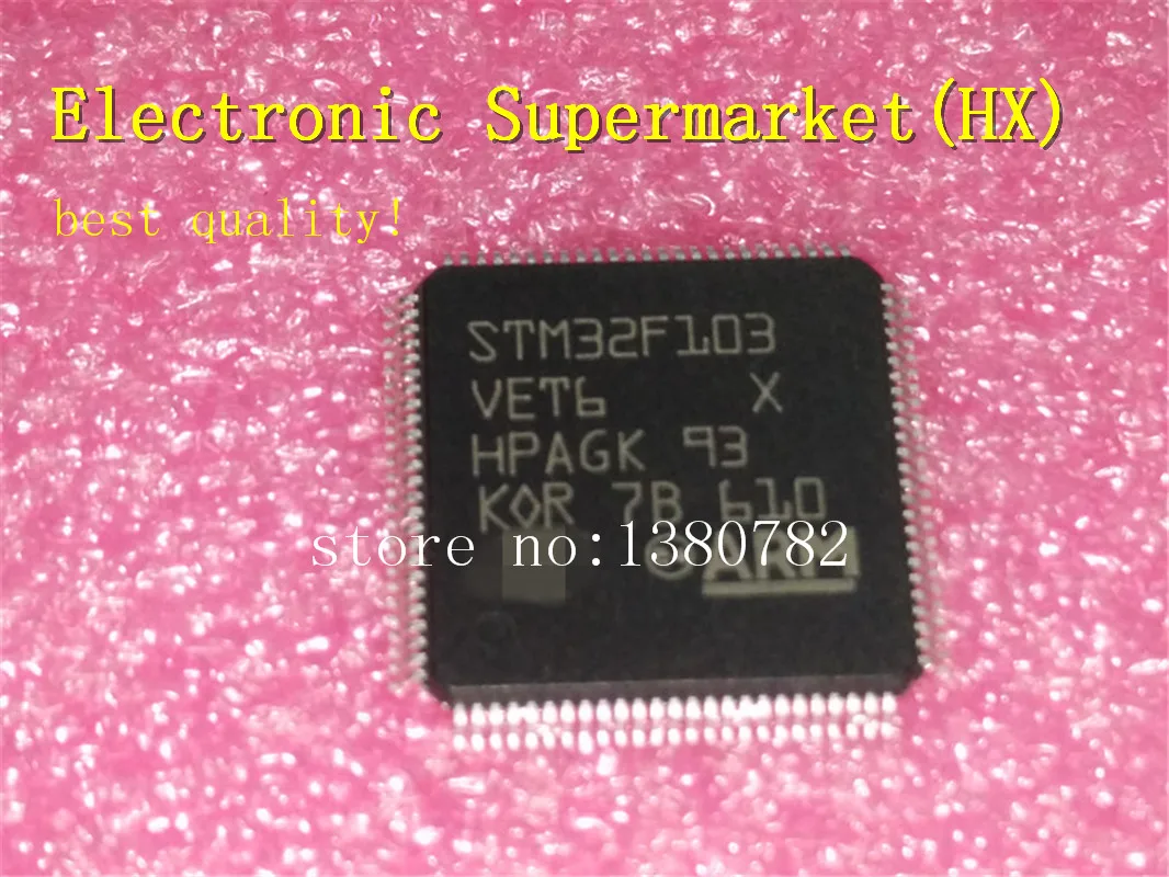 Бесплатная доставка 2 шт./лот STM32F103VET6 QFP-100 новый оригинальный IC в наличии! |