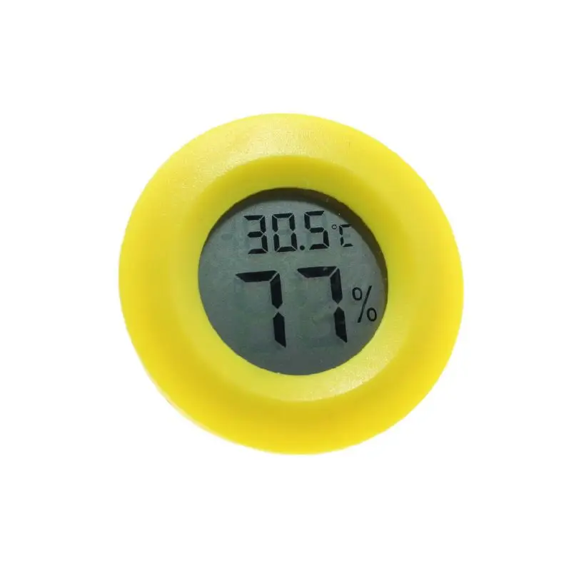 Компактный круглый электронный термометр и гигрометр рептилия акриловая