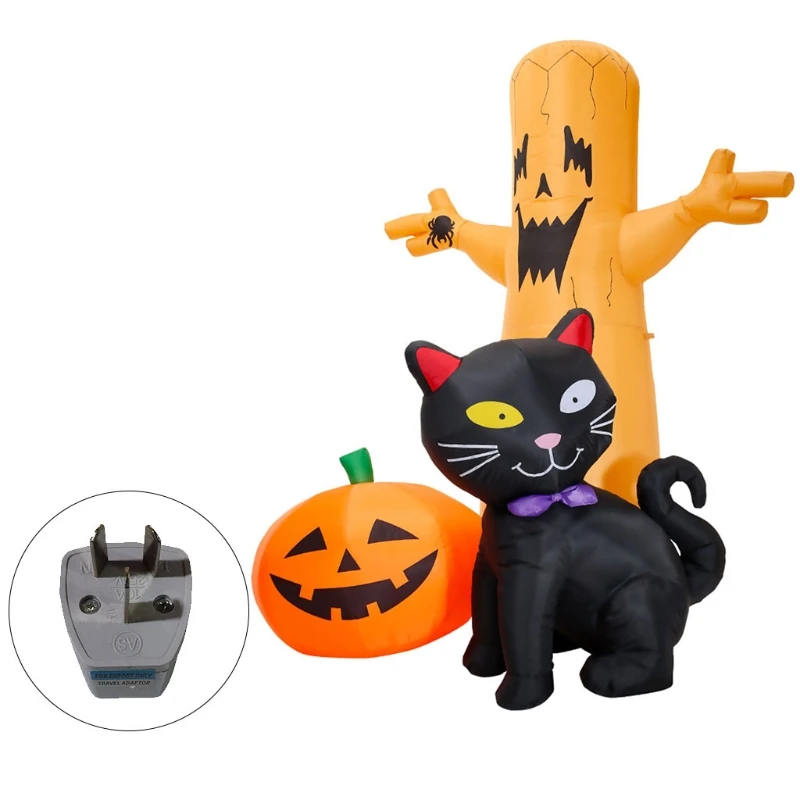 

Air Stuffed Pumpkin Ghost Tree Yard Decoration for Theme Party Performance Inflatable Outdoor Decors for Halloween