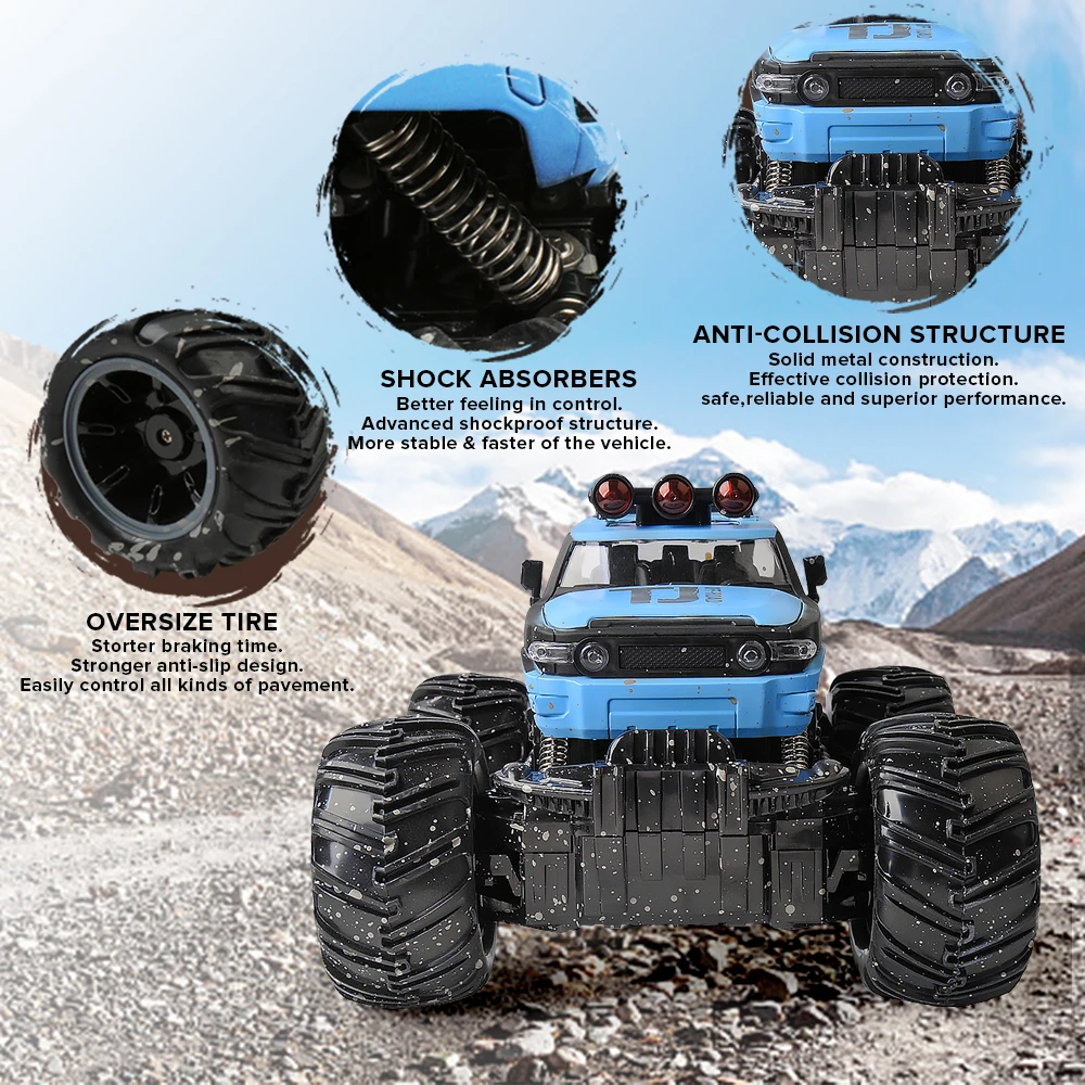 RC автомобиль 2 4G масштаб Рок Гусеничный пульт дистанционного управления